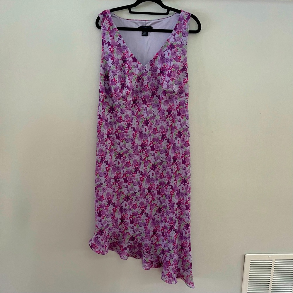 Venezia by Lane Bryant! Gorgeous lilac base magenta and purple floral pattern.